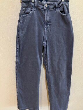 Hollister Ultra High Rise Dad Jeans Womens 8 Gray Vintage Stretch Straight Leg